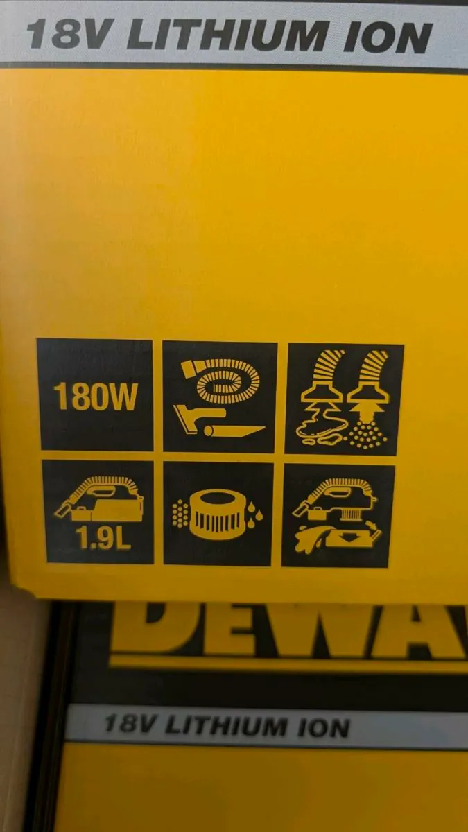 DeWalt 18v Cordless Vacuum Cleaner - New - Image 3