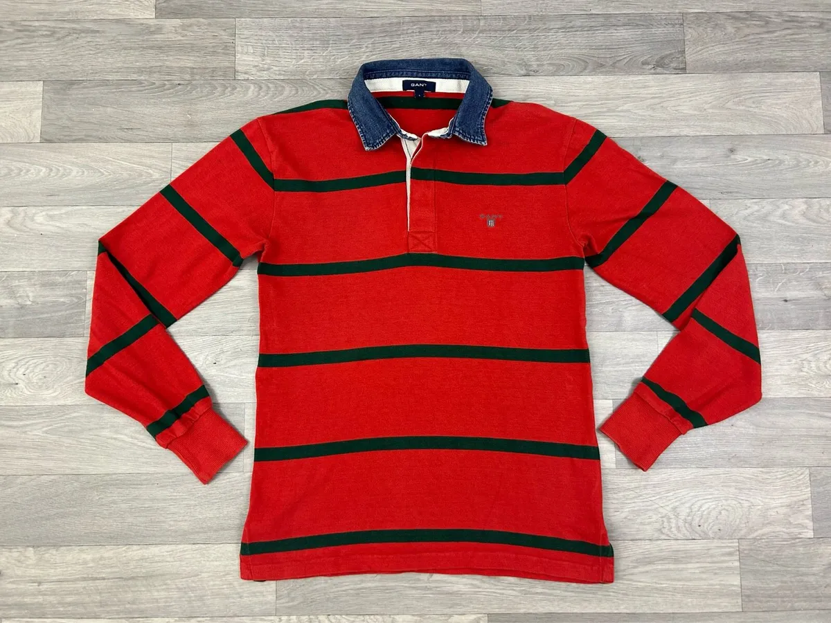 Gant Striped Rugby Shirt Mens Medium - Image 1