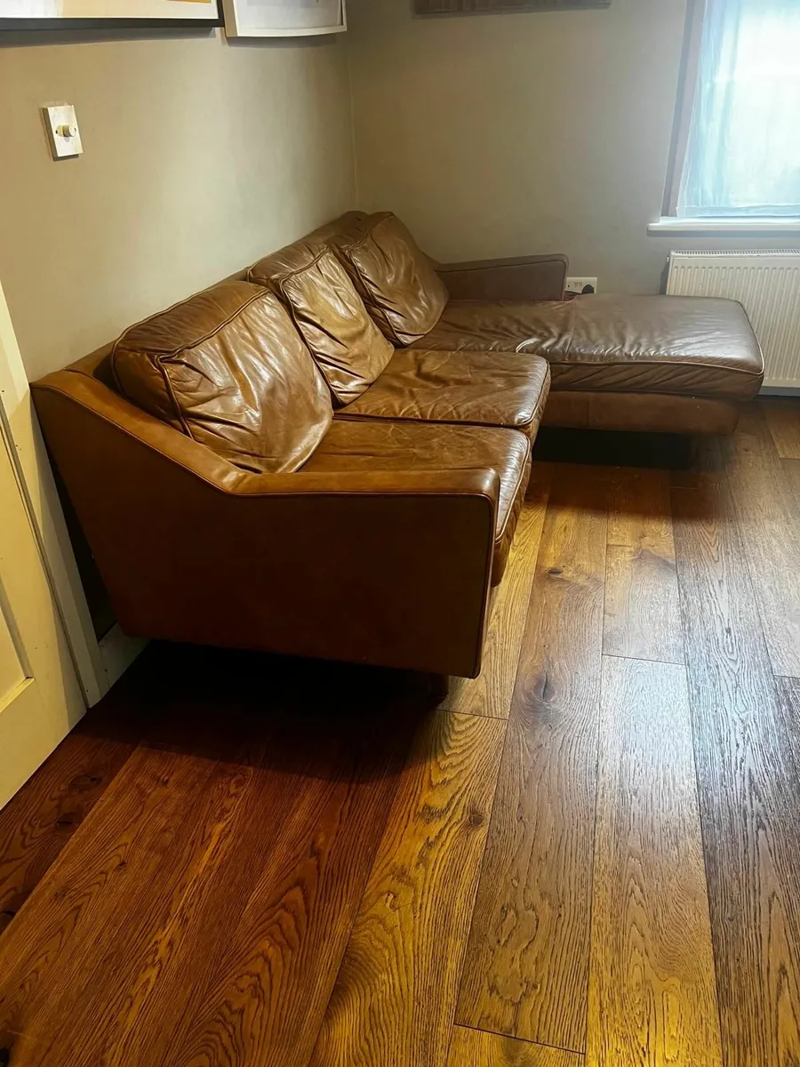 Leather Corner Sofa - Image 2