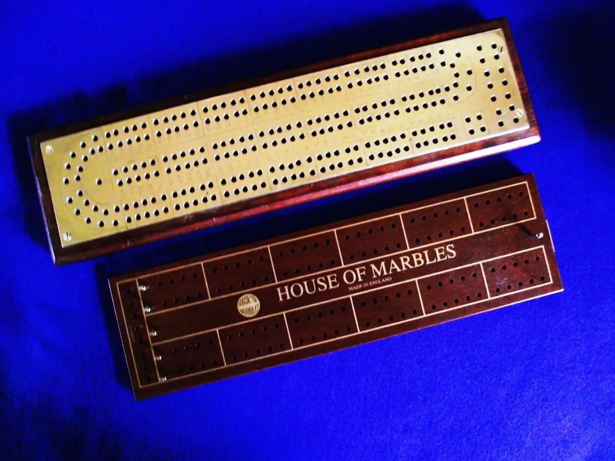 Vintage Cribbage Board & 1 Other. - Image 1