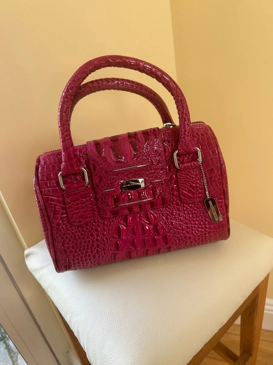 Newbridge Silverware Croc Effect Leather Bag - Image 1