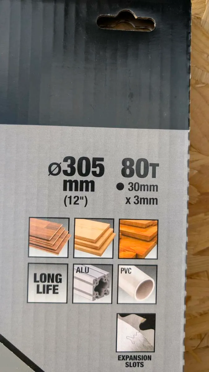 DeWalt Extreme Workshop 305mm 80 Tooth Blade - New - Image 2