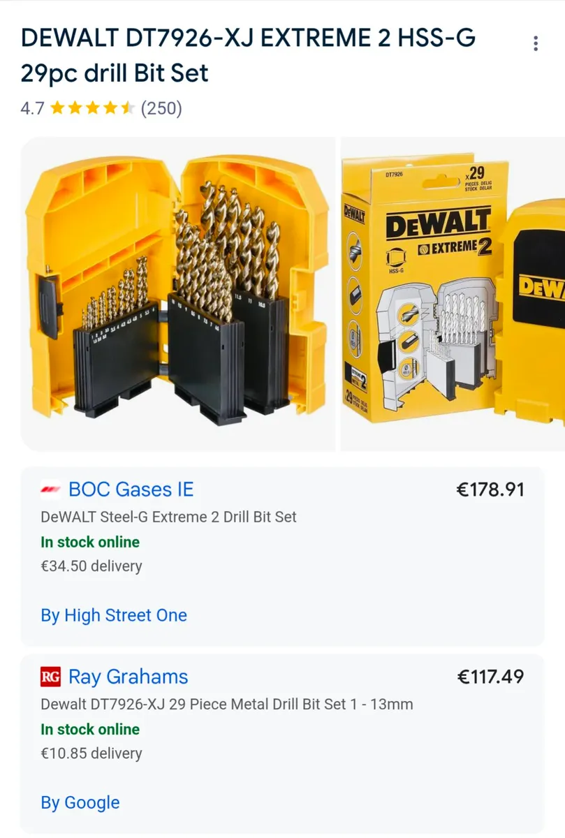 DeWalt Extreme 2 Metal Drill Bit Set - New - Image 4
