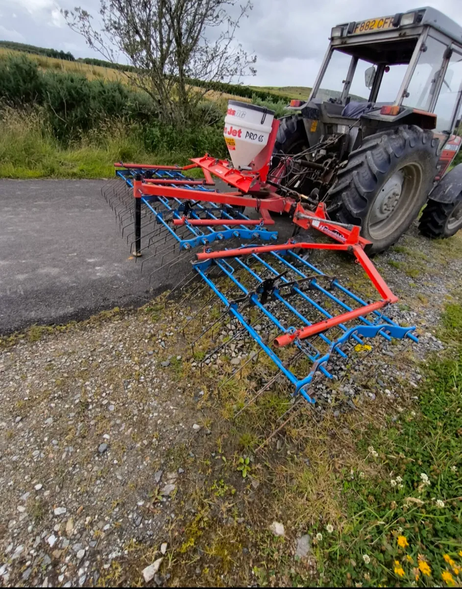 Opico spring tine harrow grass seeder / stitcher - Image 2