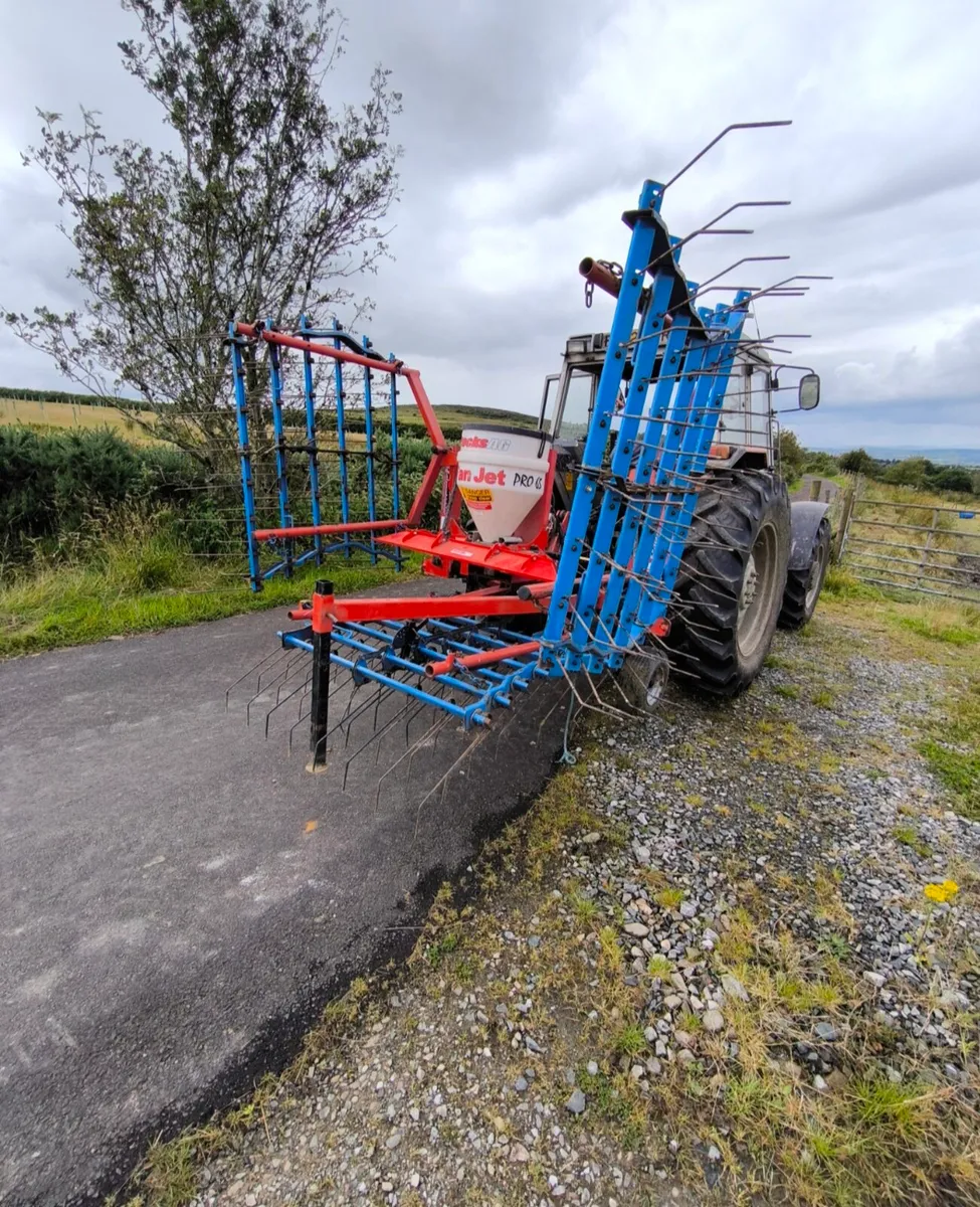 Opico spring tine harrow grass seeder / stitcher - Image 4