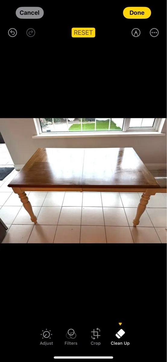 Solid Oak Dining Table - Image 2
