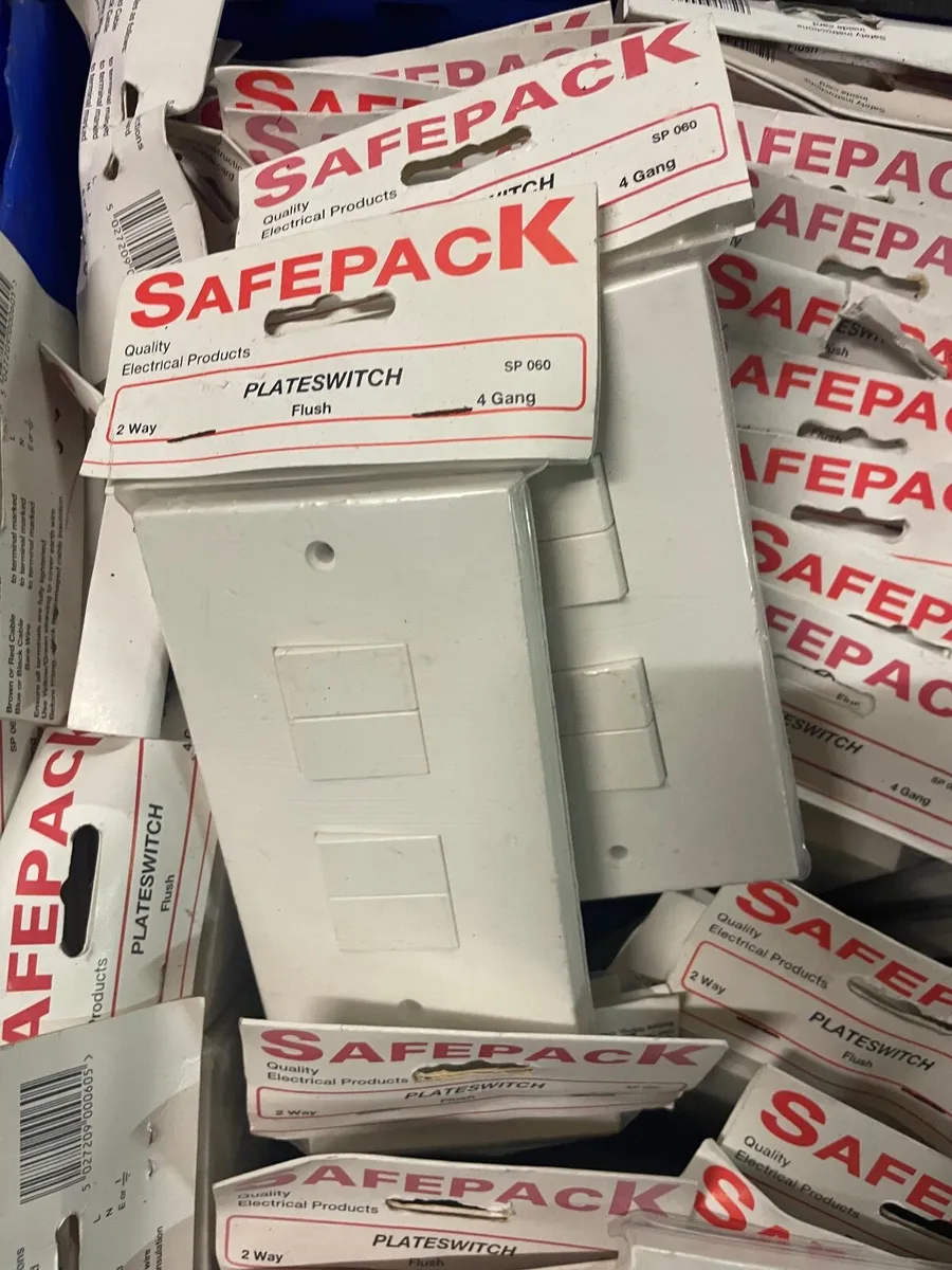 Old New Stock Job Lot of Safepack Plate switches - Image 1