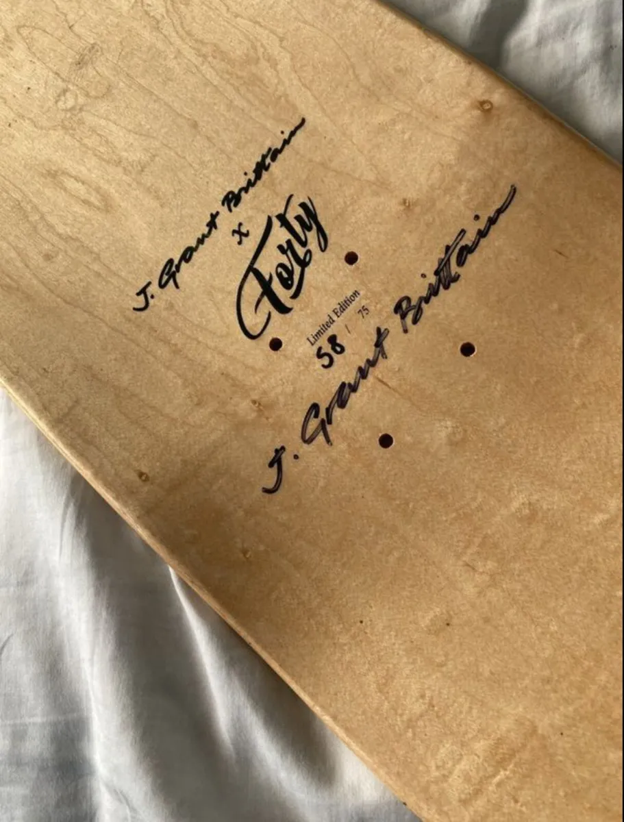 Forty x J.Grant Brittain skateboard deck Limited E - Image 1