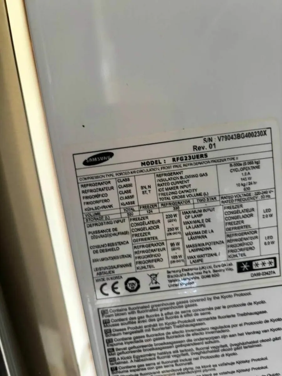 Samsung American Fridge Freezer – RFG23UERS - Image 3