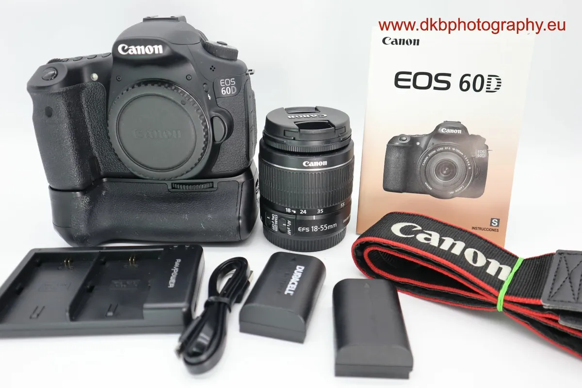 CANON 60D CAMERA & EFs 18-55mm LENS & BATTERY GRIP - Image 2