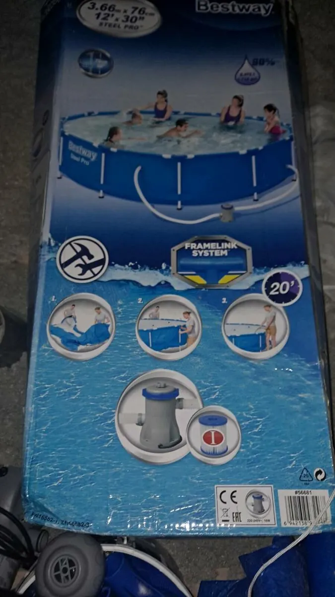 12" swimming pool