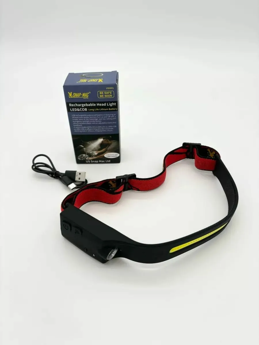 US SNAP MAC Led Headlamp Sensor Recharable - Image 1