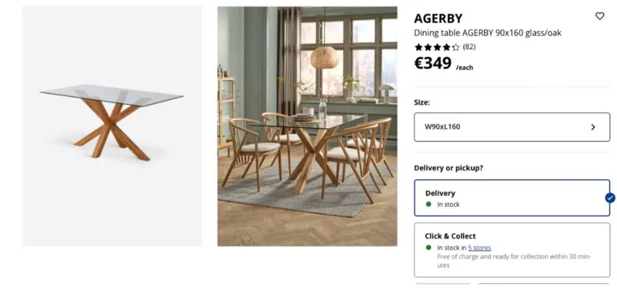 Jysk Agerby Dining Table