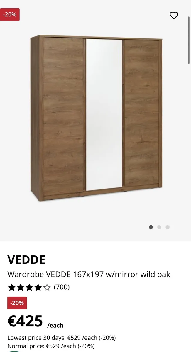 Jysk Vedde Wardrobe (x2)