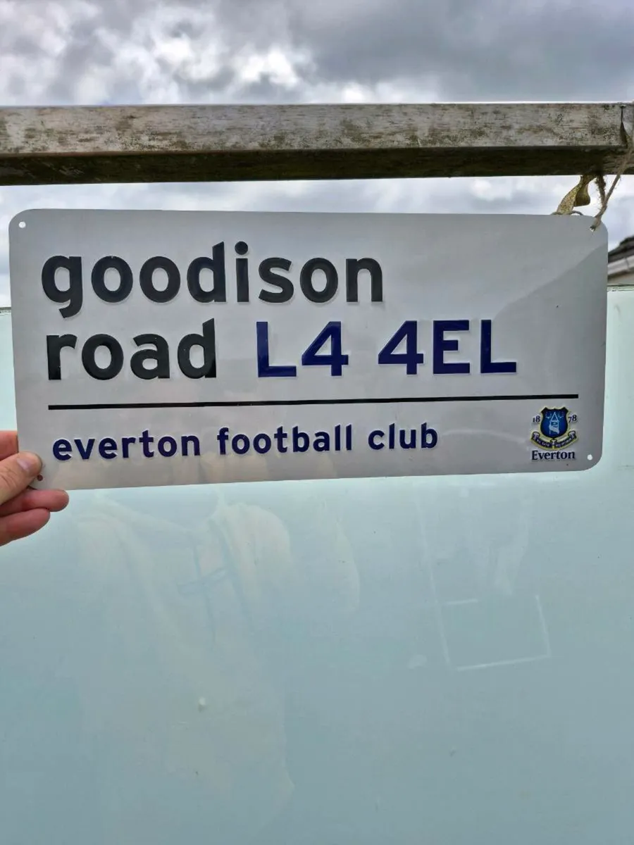 Everton Goodison Park metal Sign