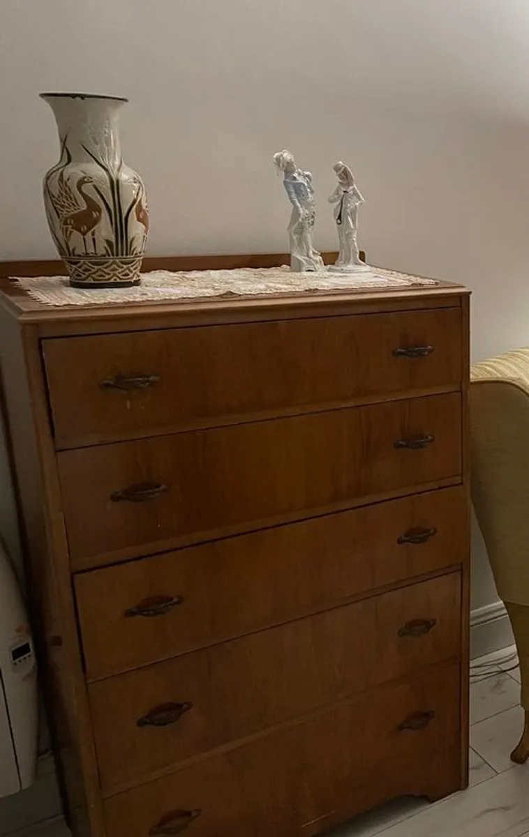 Vintage Mid-Century Chest of Drawers Teak Top - Image 2