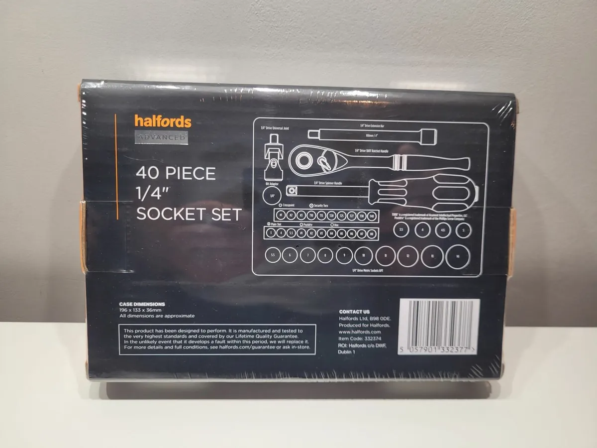 Halfords Advanced 40 Piece 1/4" Socket Set - Image 2