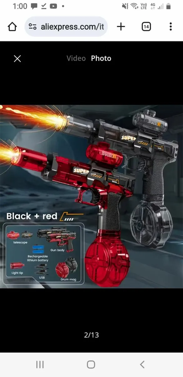 Eletric water gun FREE POST TRENDING - Image 1