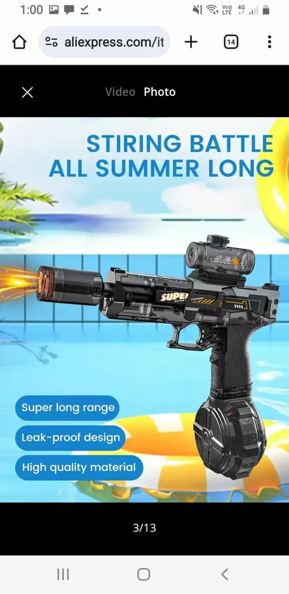 Eletric water gun FREE POST TRENDING - Image 3