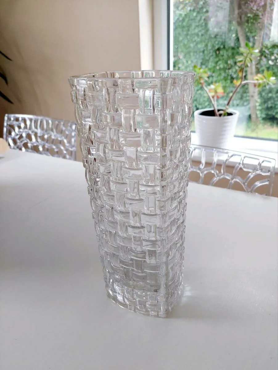 Crystal glass vase - Image 2