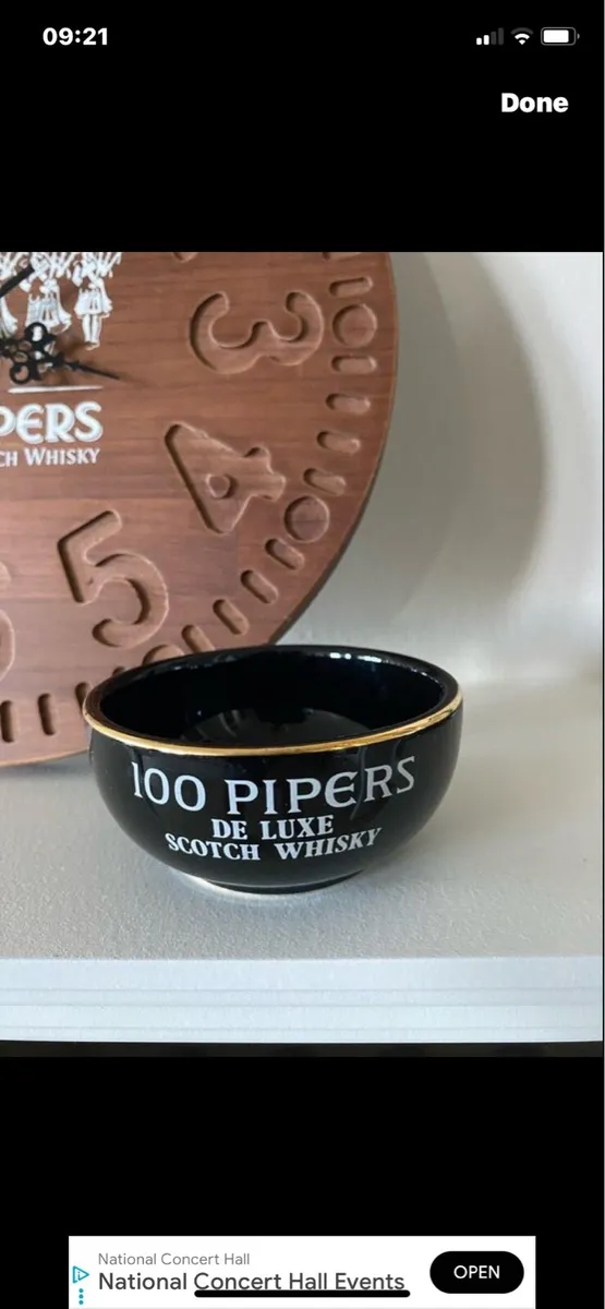 100 Pipers Bar Clock & Dish - Image 3