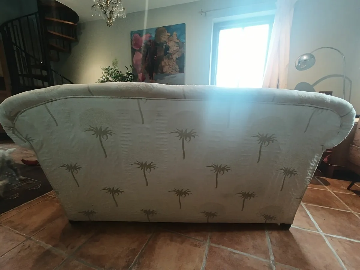 2 seater chesterfield sofa - Victorian "Drop Arm" - Image 2