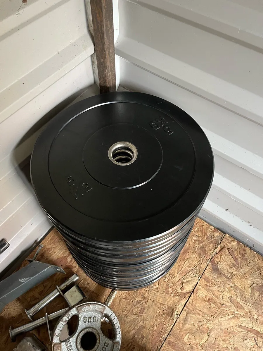 685kg Olympic bumper weight plates - Image 2