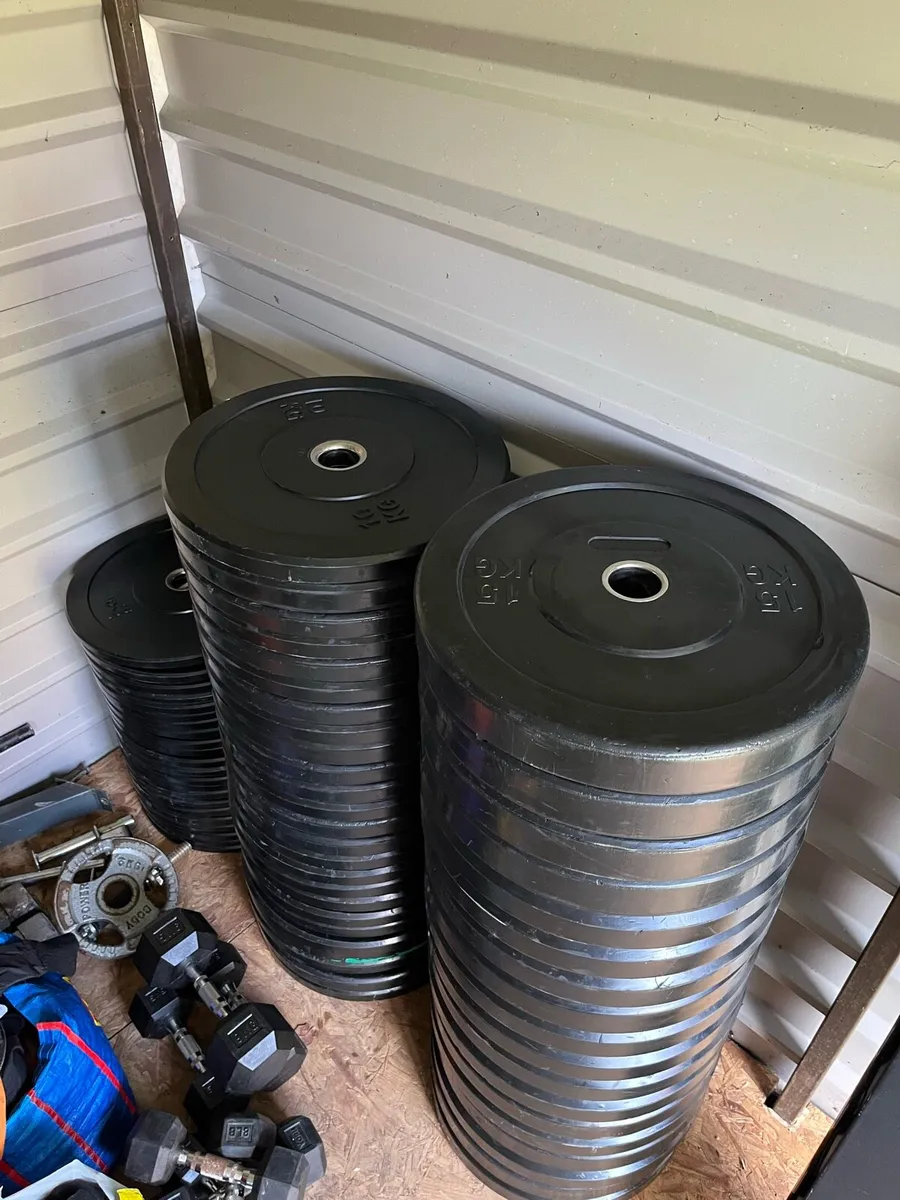 685kg Olympic bumper weight plates - Image 4