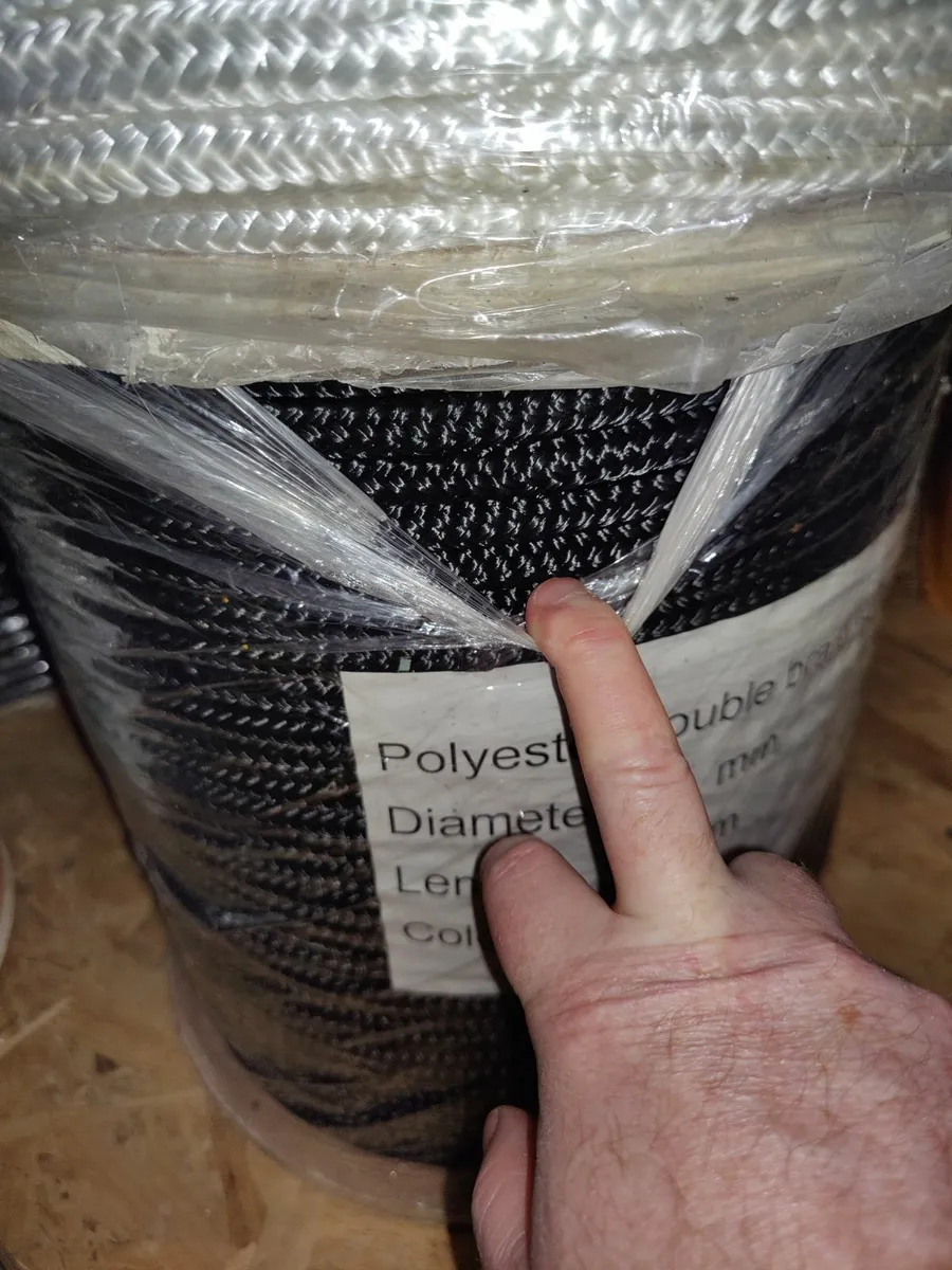 New 12mm & 14mm Polyester Double Braid Rope 200m - Image 3