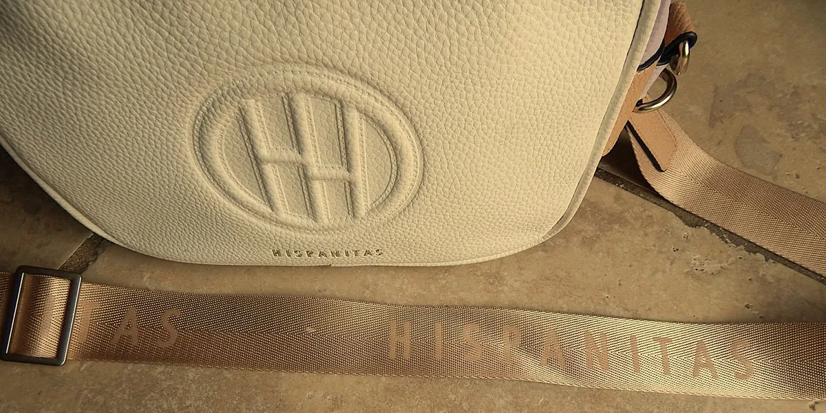 Hispanitas brand Leather Handbag with Phone Wallet - Image 4