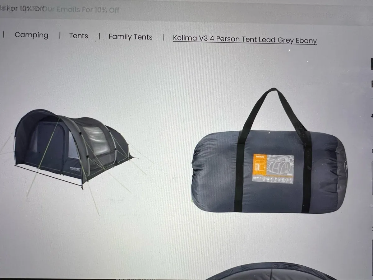 Brand new tent - 4 person - spacious  RRP 1660euro - Image 2