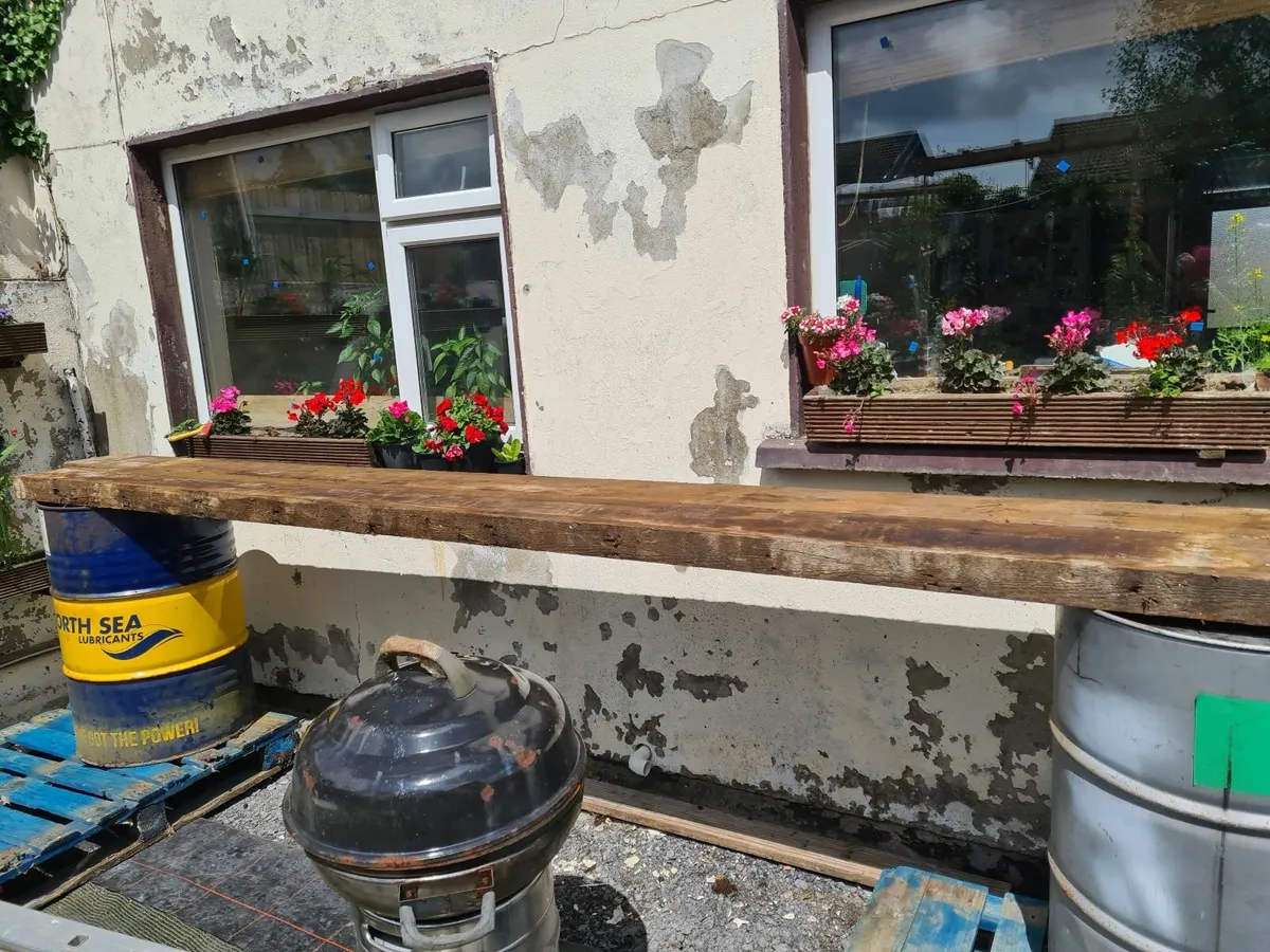 4 x Reclaimed Red deal purlins - Image 2