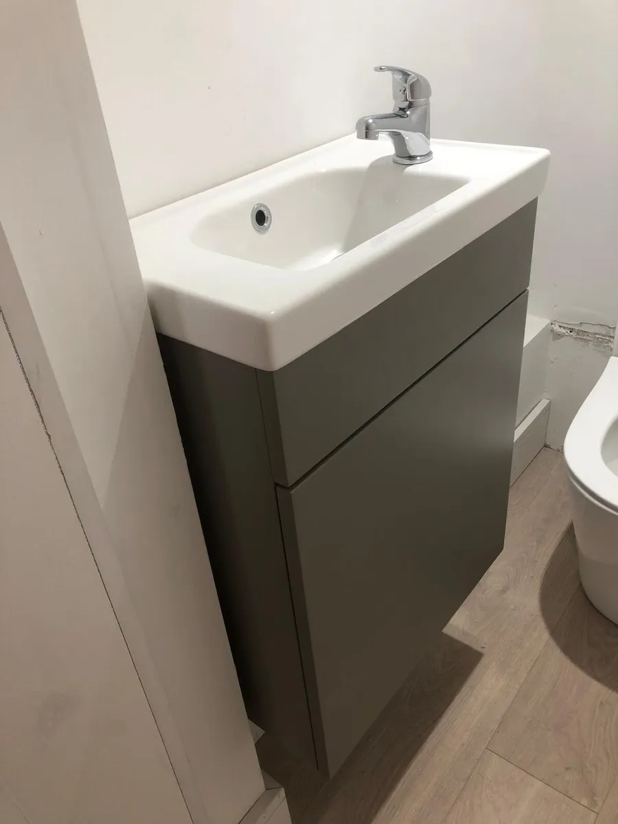 Sonas Cloakroom unit. Wall mounted door 50cm Khaki - Image 2
