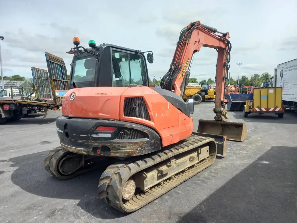 2018 Kubota KX080-4 Excavator For Auction - Image 3