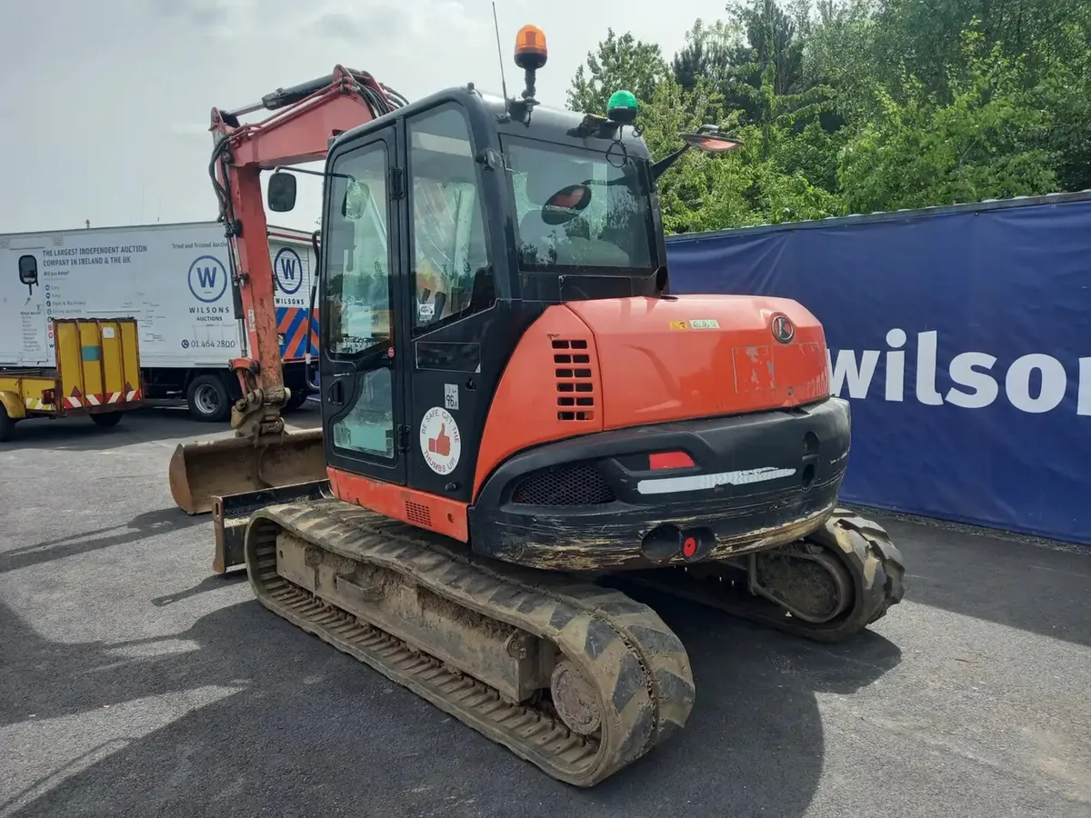 2018 Kubota KX080-4 Excavator For Auction - Image 4