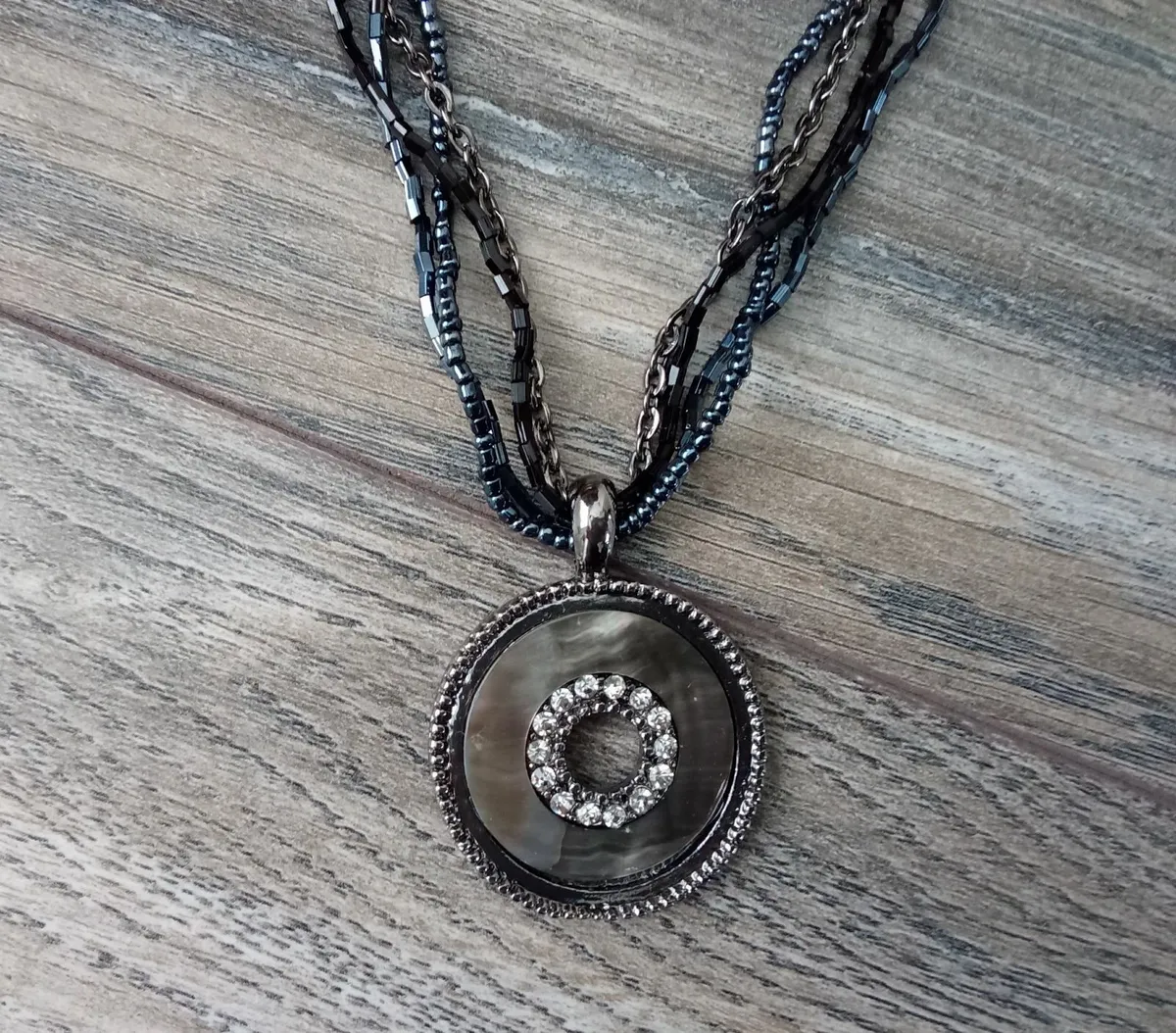 Charm and Beaded Necklace. - Image 1