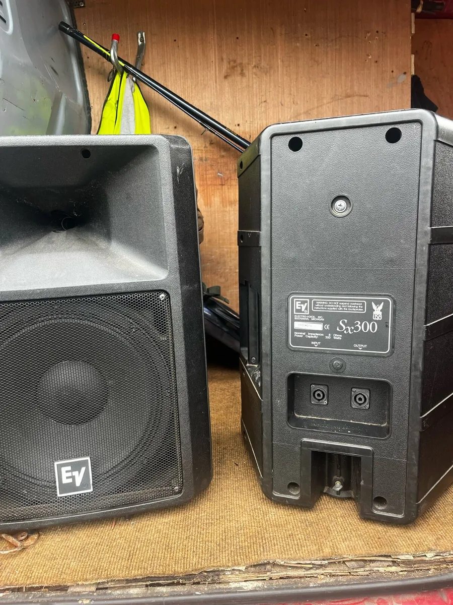 Ev ekx sp 15”bass bin  sx 300 speakers - Image 2