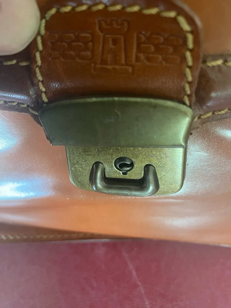 Vintage Leather Briefcase/ Laptop Bag - Image 2