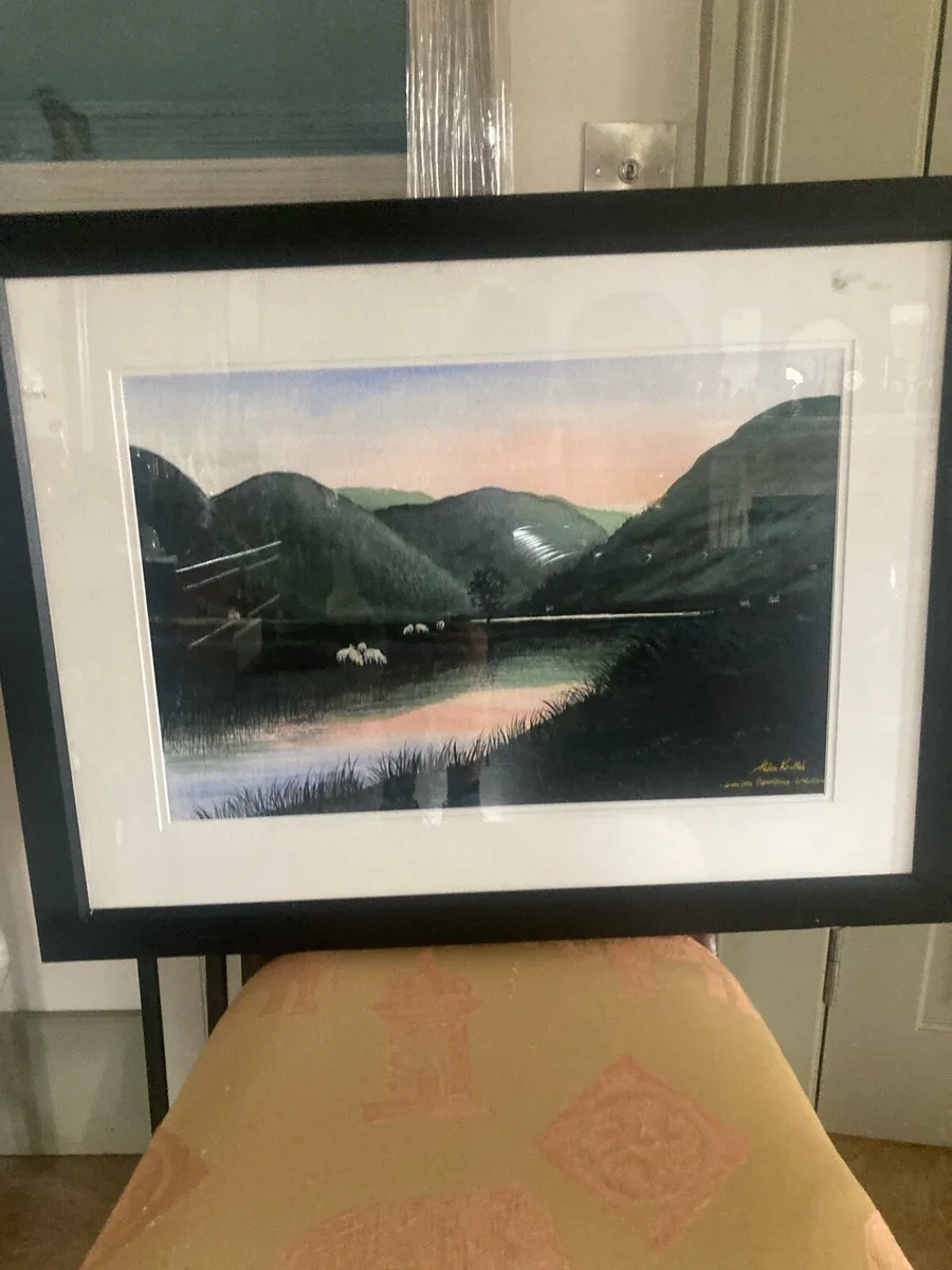 Large painting by Peter Nuttall Glendalough - Image 1