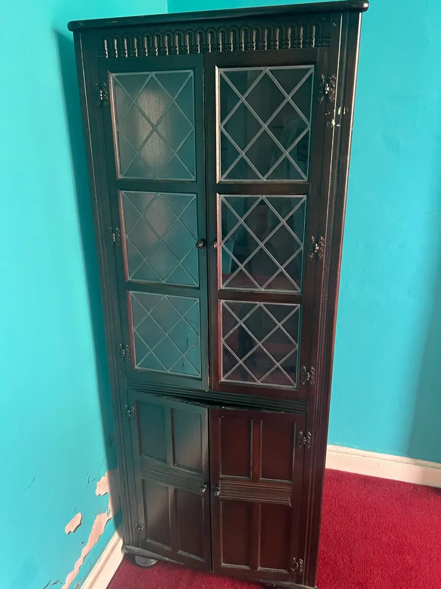 Antique corner cabinet