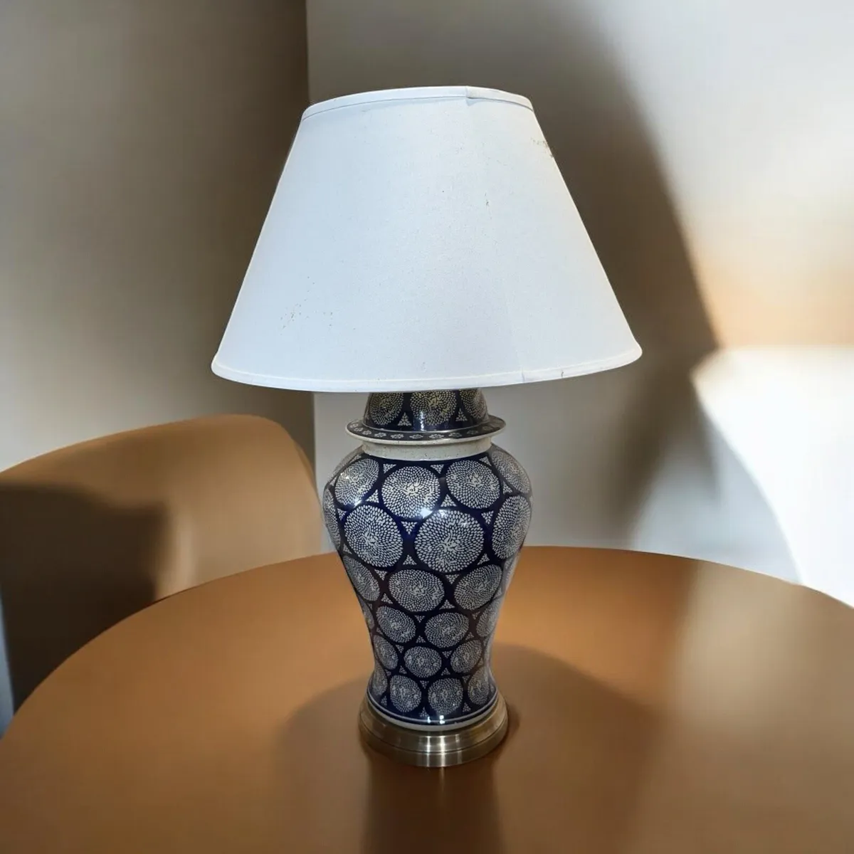 Patterned Ginger Jar Table Lamp - Image 1