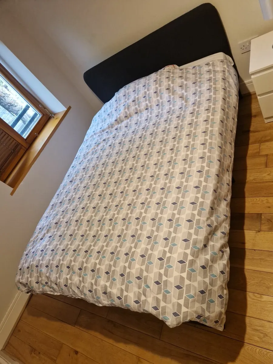 Double bed with mattress - Image 1