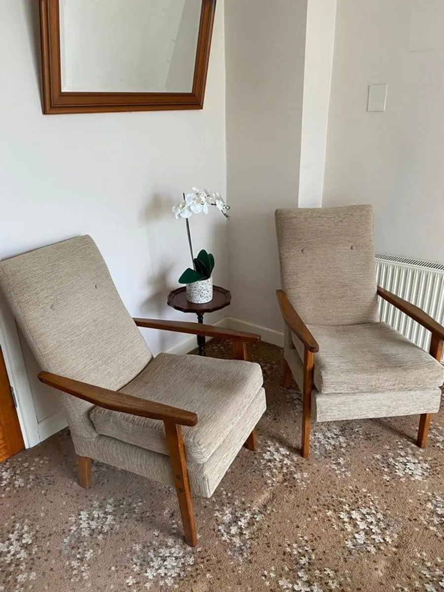 Mid Century Fireside Chairs - Image 2