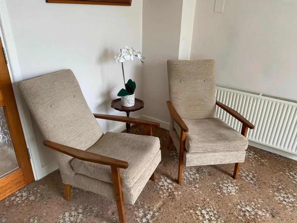 Mid Century Fireside Chairs - Image 3