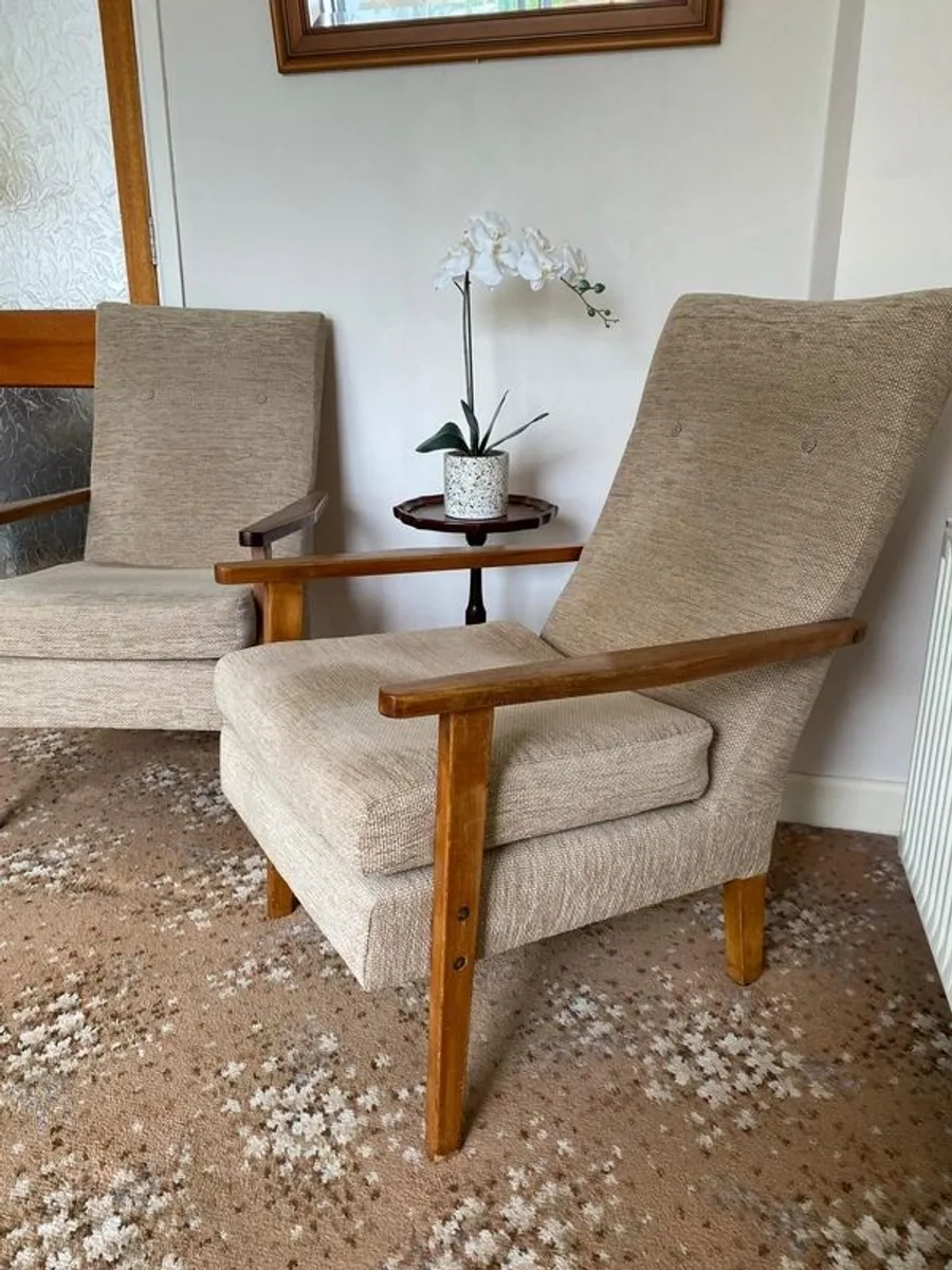 Mid Century Fireside Chairs - Image 4