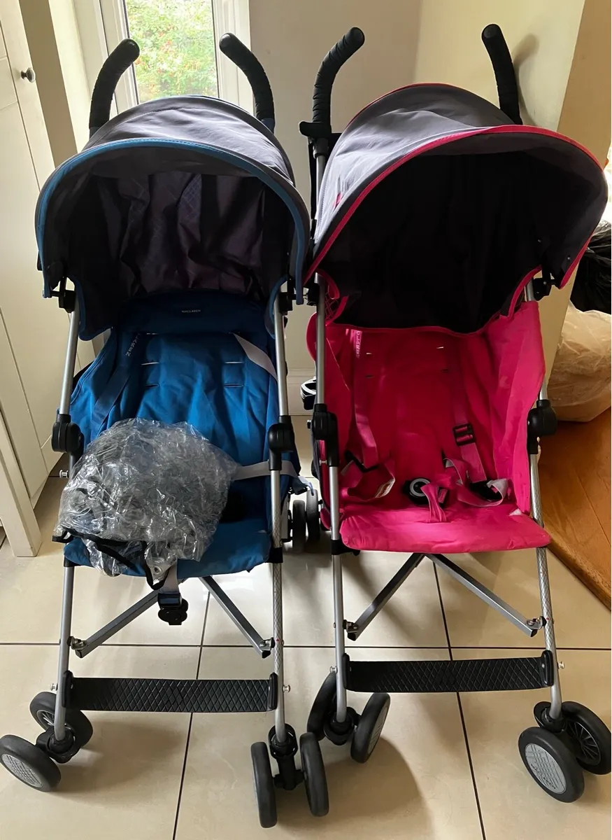 2 Maclaren buggies - connect together for twins - Image 1