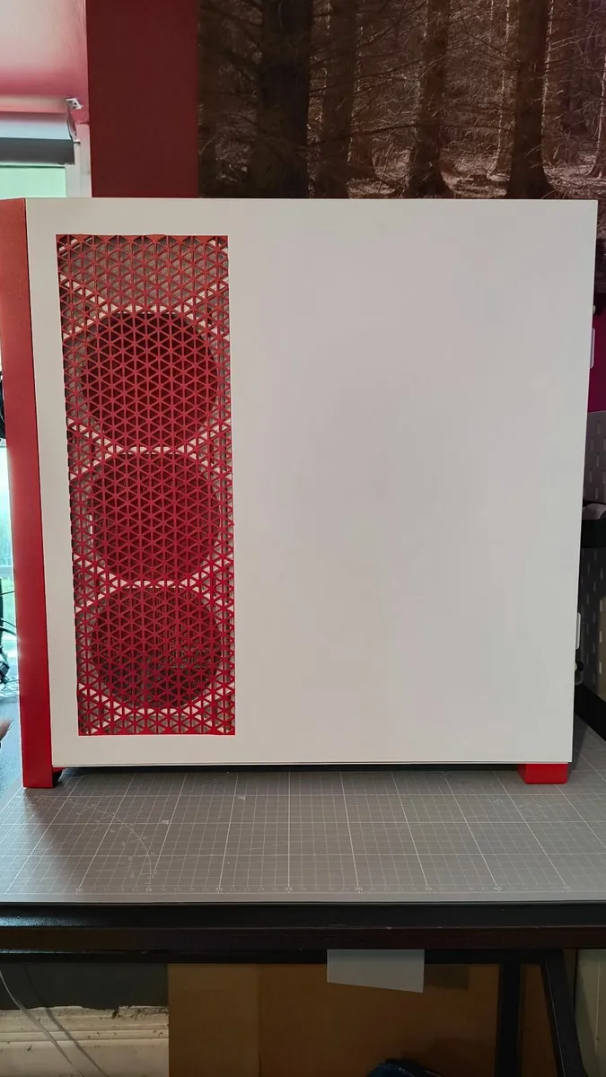 PC Case - Corsair 5000D Airflow - Red & White - Image 3