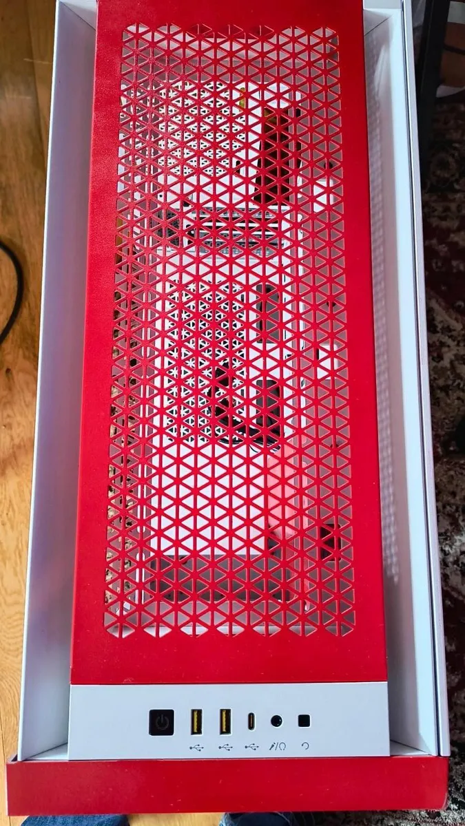 PC Case - Corsair 5000D Airflow - Red & White - Image 4