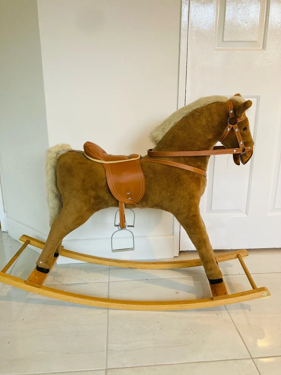 Beautiful Brown Rocking Horse - Image 3
