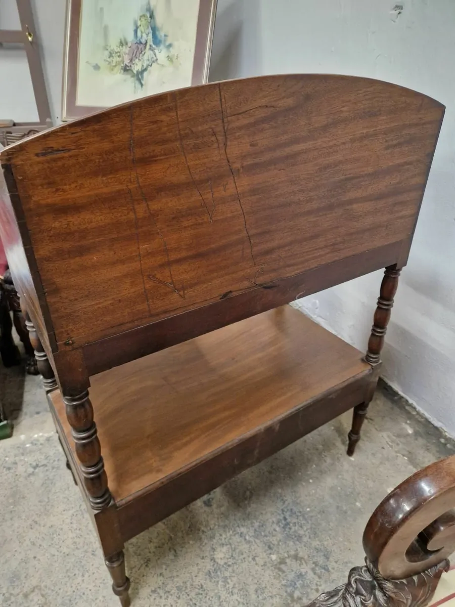 Georgian mahogany wash stand with drawers - Image 3